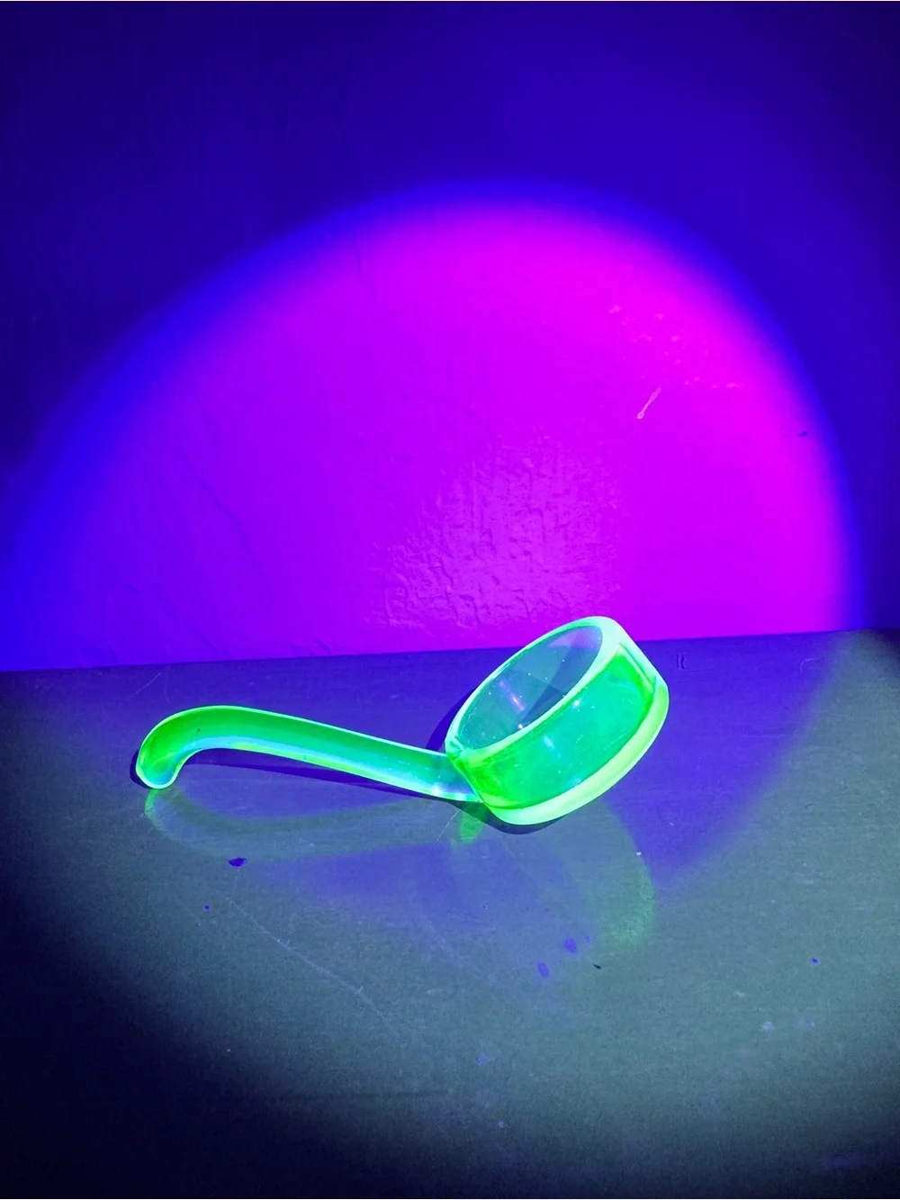 Vintage Heisey Moongleam Green Glass Mayonnaise Ladle, 5